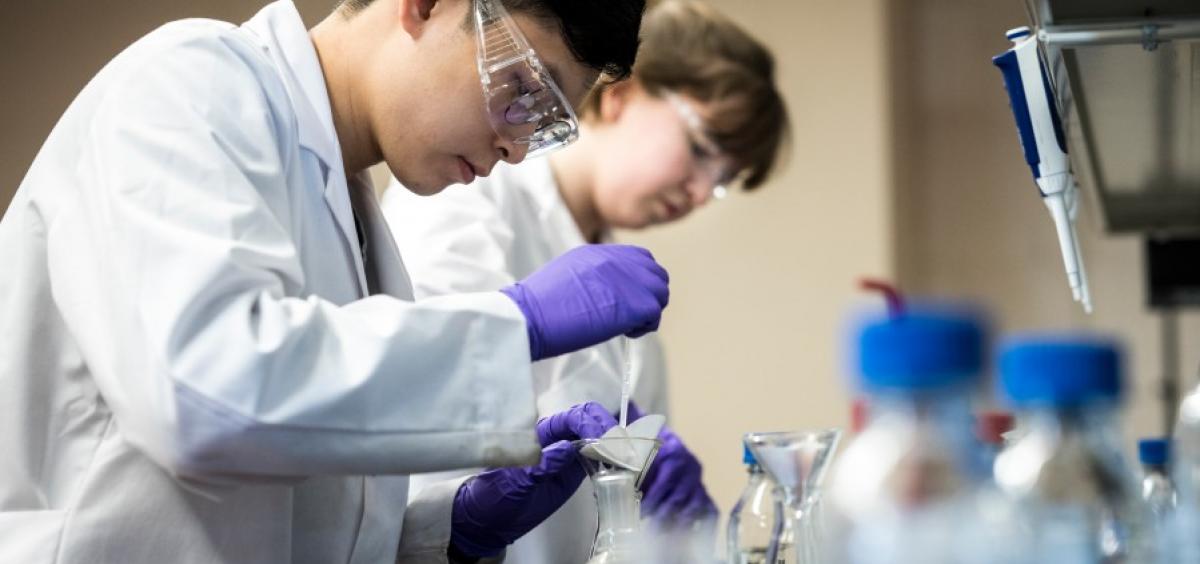 People working in a lab.